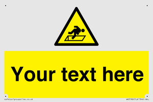 Custom Warning Hatch Sign